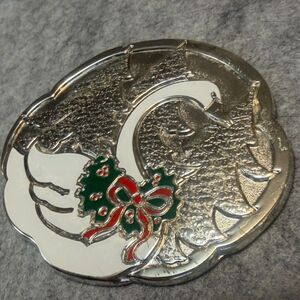 Holiday Swan Coasters